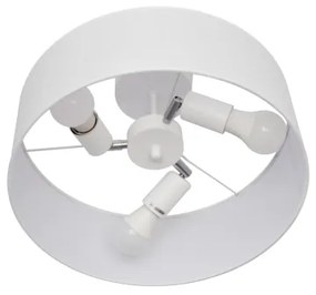 Lampadario a sospensione con supporto rigido ALBA 3xE27/15W/230V bianco