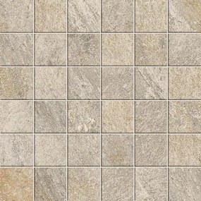 Mosaico in gres porcellanato Regent avorio opaco L 30 x L 30cm x Sp. 8 mm, 10 pezzi