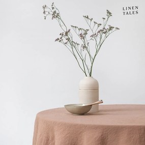 Tovaglia di lino ø 230 cm Cafe Creme - Linen Tales