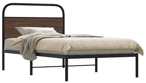 Giroletto Senza Materasso Rovere Marrone 90x190cm İn Truciolato /