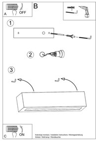 Applique VEGA 1xE27/60W/230V nero