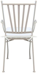 VENTUS - set tavolo in alluminio e teak cm 160 x 90 x 74 h con 6 poltrone Ventus