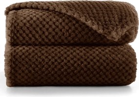 Coperta in microfibra marrone, 220 x 240 cm Henry - DecoKing
