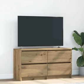 Mobile Tv Rovere Artigianale 100x35x54 Cm İn Legno Multistrato /
