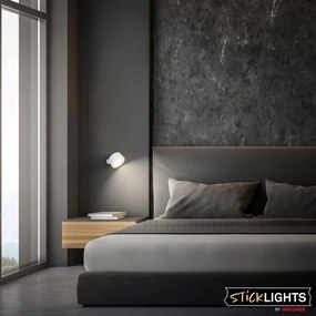 Briloner 3896016 - TARI LED lampada da parete ricaricabile e dimmerabile, 1,6 W/5 V, 1500 mAh, bianco