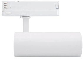 Faro LED 34W per Binario Trifase 38° + 60° Bianco con driver Philips CRI92 Colore Bianco Caldo 2.700K