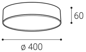 LED2 - Plafoniera LED MONO LED/30W/230V 3000K/4000K nero