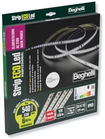 Strip LED 1 metro IP65 230V, 6W luce naturale 4000K, tagliabile