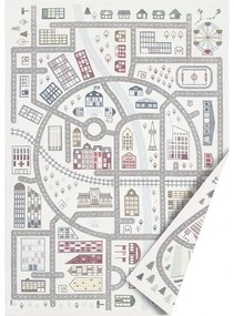 Tappeto per bambini bifacciale bianco, 160 x 230 cm Ülejõe - Narma