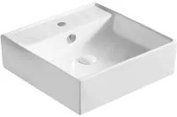 Lavabo da appoggio 46.5 x 46.5 cm, colore bianco