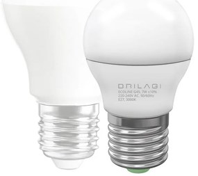 Lampadina LED ECOLINE G45 E27/7W/230V 3,000K - Brilagi