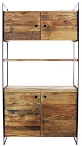 PINUS BLACK - credenza in pino riciclato