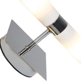 Lampada da parete intelligente cromo IP44 incl. 2 WiFi G9 - Bath