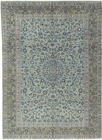 Kashan Tappeto persiano 420 x 310 Verde (Iran) Annodato A Mano