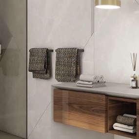 NIMCO MAC 29035-90 - Appendiabiti da parete MAYA 36 cm opaco nero