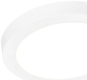 Set di 6 faretti da incasso o superficie bianchi 18 cm incl. LED Dimmerabile a 3 livelli per luce calda - Trans
