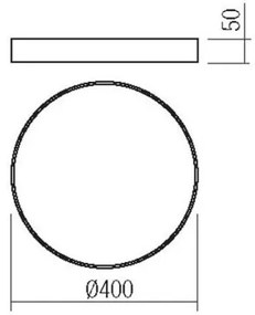 Redo 05-933 - Plafoniera LED KNOB LED/36W/230V 3000K-6500K 40 cm nero