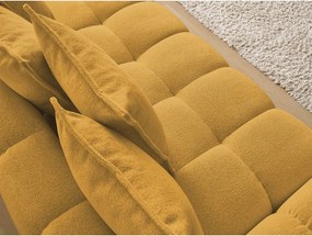 Divano color senape con rivestimento in ciniglia 278 cm Everest – Bobochic Paris