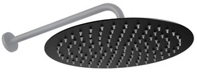 Soffione doccia Rea Black Matt 25cm
