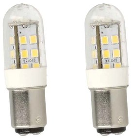 2 Pezzi Lampada Led Barca BA15D Bianco Neutro 12V 24V 4W