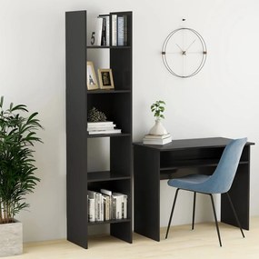 Libreria Grigia 40x35x180 Cm İn Legno Multistrato /
