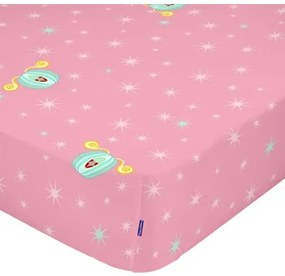 Lenzuolo con angoli HappyFriday MR FOX Multicolore Rosa 70 x 140 x 14 cm