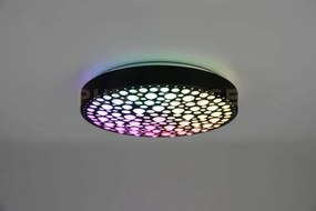Chizu plafoniera led 22w 2500lm, 2700 - 6000k rotonda nera effetto ...