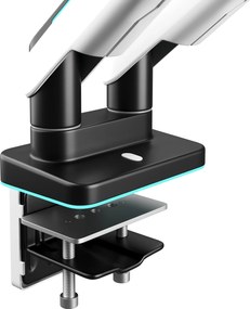 Supporto Doppio per Monitor da 49 Pollici Bianco e Nero X-Arm Dual RGB