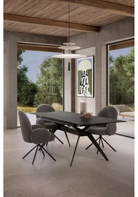 Poltrona grigio scuro Dario - Marckeric