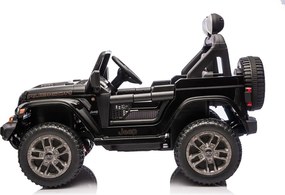 Macchina Elettrica per Bambini Jeep Wrangler Rubicon 12V con Telecomando Nero...