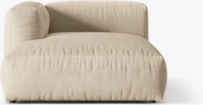 Chaise longue Martina in velluto – L176cm