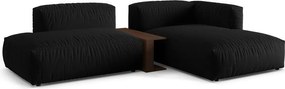 Divano angolare modulare nero (angolo destro) Martina - Micadoni Home