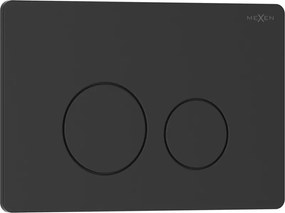 Mexen Tex 06 pulsante di scarico in acciaio inox, nero opaco - 6106-02