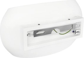 Applique da Parete E27 CURVY in Gesso Pitturabile