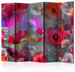 Paravento  Painted Poppies II [Room Dividers]  Colore colorful, Dimensioni e Misure 225x172