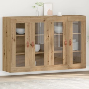 Armadio a muro  set di 2 rovere artigianale legno massello di rovere