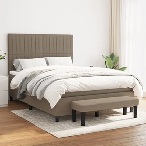 Giroletto A Molle Con Materasso Tortora 140x190 Cm İn Tessuto /