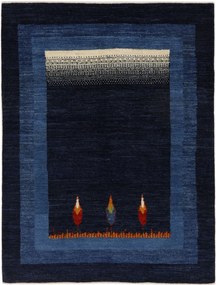 Gabbeh Tappeto 150 x 200 Blu (Iran) Annodato A Mano