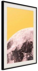 Poster  Pink Moon  Cornice Quadri Cornice nera con pass-partout, Larghezza x Altezza Home decor 40x60