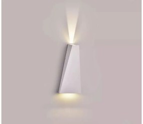 Applique Lampada LED da Muro Piramide 6W 4000K Carcassa Bianca Doppio Fascio Luminoso Up-Down IP65 SKU-8296