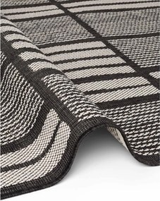 Tappeto da interno/esterno nero/color crema 160x230 cm Haringey Allington – Ted Baker