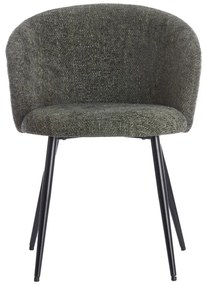 Set di sedie da pranzo color kaki in metallo 2 pz Radaja – Light &amp; Living