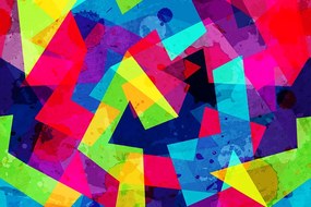 Carta da parati – Motivo geometrico con effetto grunge