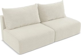 Divano color crema allungabile/con contenitore 216 cm Kalena – Makamii