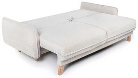 Divano letto in velluto a coste beige 218 cm Tori - Bonami Selection