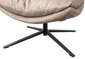 Poltrona di colore naturale girevole Arve – WOOOD