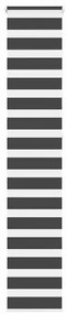 Tenda A Rullo Zebra Nero Larghezza Tessuto 35,9 Cm Poliestere /