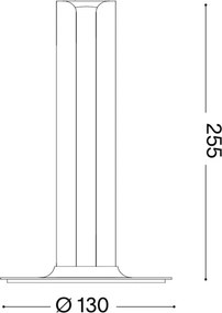 Ideal Lux - Lampada da tavolo dimmerabile a LED DORICA LED/8W/230V CRI 90 blu