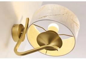 Jupiter 2111 - Applique KASZMIR 1xE27/15W/230V bianco/oro/effetto marmo