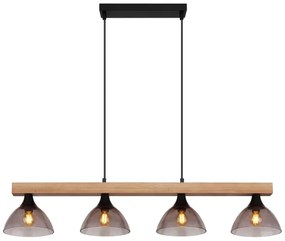 Globo 15544-4H - Lampadario a sospensione con filo LINDI 4xE14/15W/230V